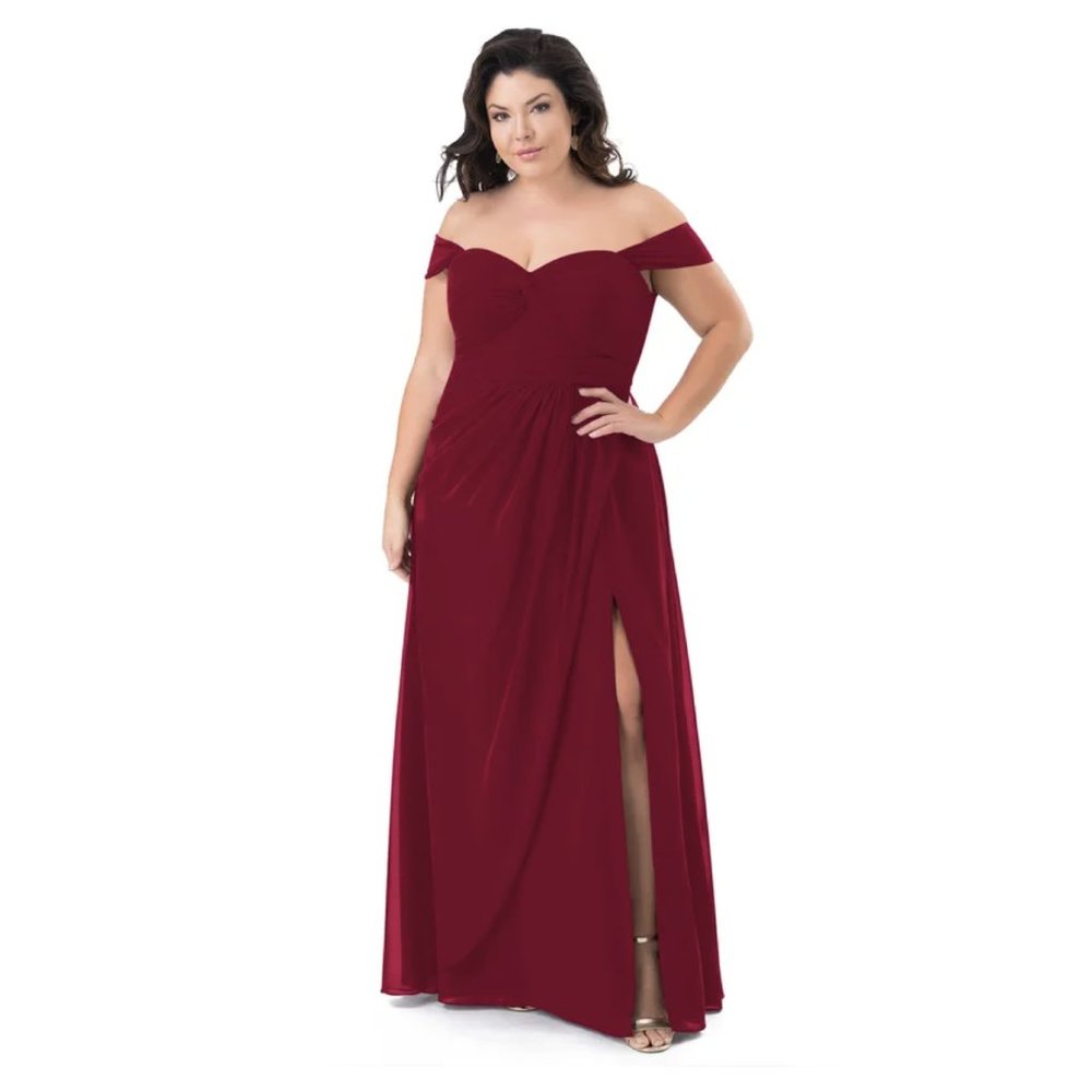 NEW Azazie Millie Burgundy A20 bridesmaid dress